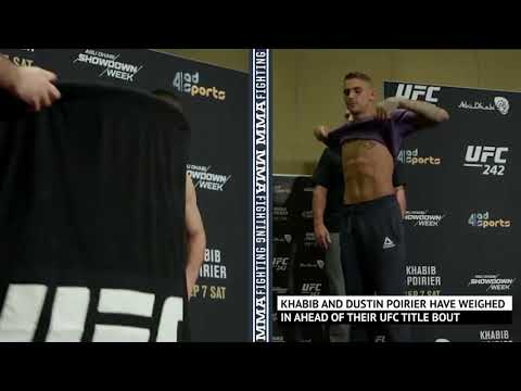 UFC 242 Weigh-In Khabib vs Poirier