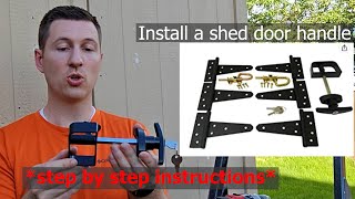 Install Door Handle on a Shed