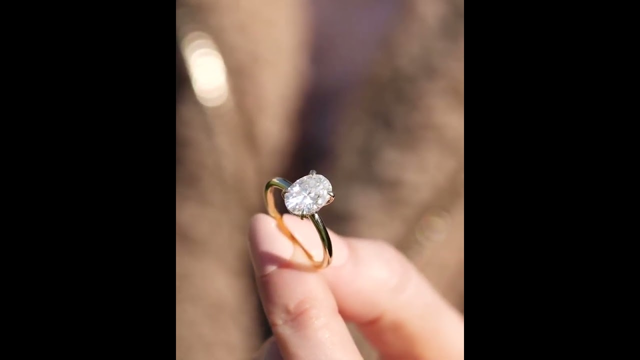 2.50ct Oval Solitaire with Hidden Halo Discover the Perfect Engagement Ring #diamondring