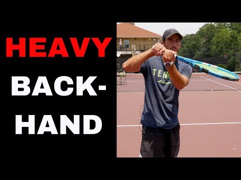 TWO HANDED BACKHAND TOPSPIN SECRETS! Learn how to improve your tennis backhand