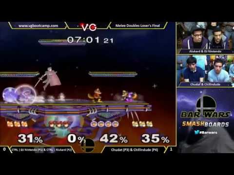 Bar Wars - Chillindude & Chudat Vs. CTRL | DJ Nintendo & Alukard - SSBM Losers Finals - Smash Melee