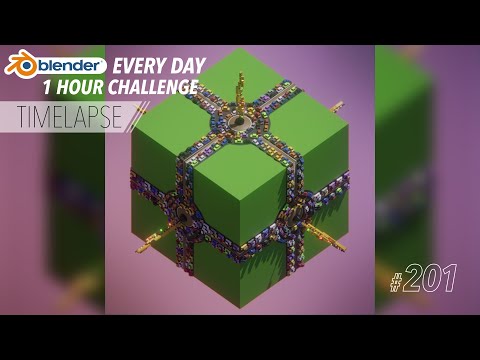 Tiny Geometry Node Traffic Jam - Blender Every Day #201
