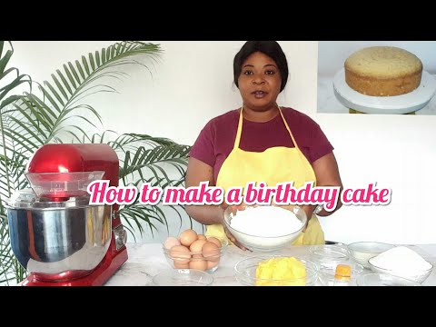 HOW TO MAKE A BIRTHDAY CAKE WITHOUT MIXER| TUTORIAL | HOW TO MIX CAKE WITH HAND
