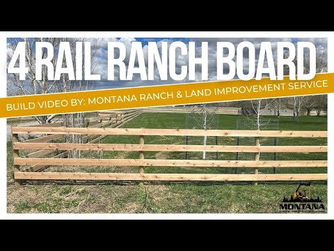 Building a 1/4 mile of cedar 4 board ranch fence with red brand field fence.