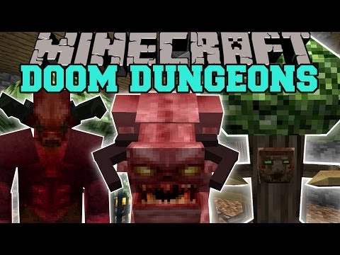 Minecraft: DOOM DUNGEONS (HUGE DUNGEONS WITH TONS OF MOBS AND LOOT!) Mod Showcase
