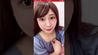 ライブ配信　こーゆー娘が一番エロい癒しの胸チラ　谷間　nipslip