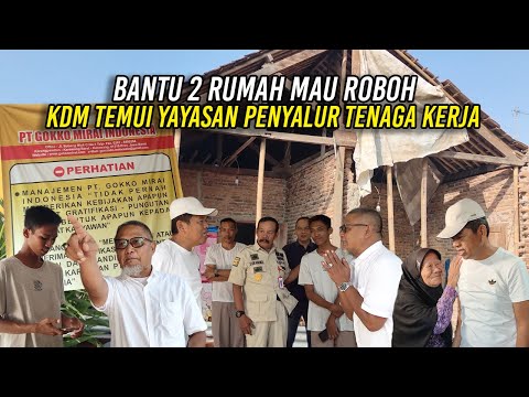 BANTU 2 RUMAH MAU ROBOH | KDM AJAK ANAK TUKANG CINCAU TEMUI YAYASAN PENYALUR TENAGA KERJA