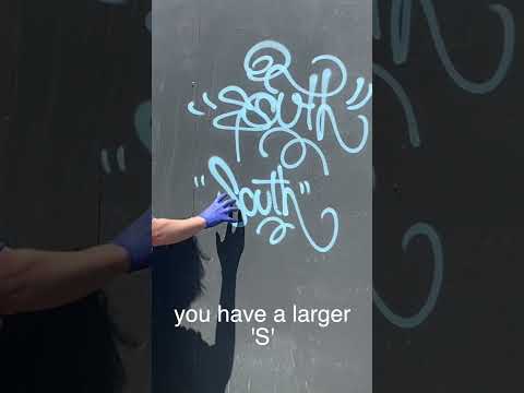 HOW TO MAKE A GRAFFITI TAG🤭🤭