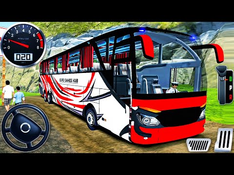 Coach Bus Offroad Driving 2025 - Real Uphill Bus Drive 3D Simulator - Android GamePlay