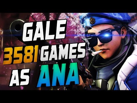 GALE 3581 GAMES AS ANA! HE'S BEST! [ OVERWATCH SEASON 10 TOP 500 ]