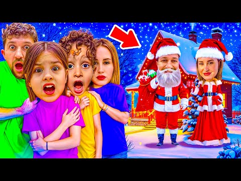 SANTA CLAUS AND SANTA MOM CAME SECRETLY AT NIGHT!! KUZEY ELIF!!