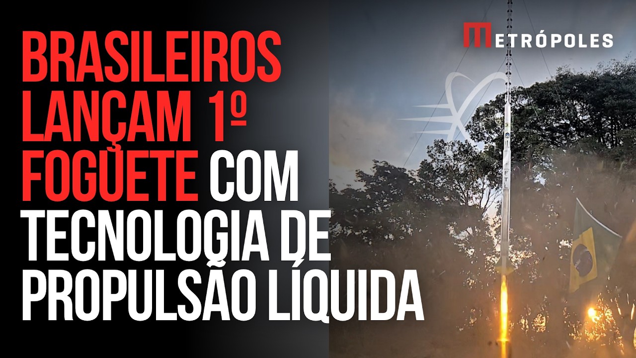 Brasileiros lançam 1º foguete com tecnologia de propulsão líquida