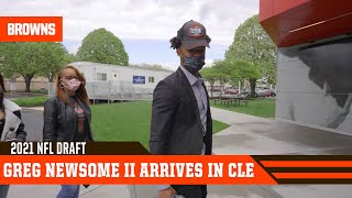 Greg Newsome II arrives in Cleveland | Cleveland Browns