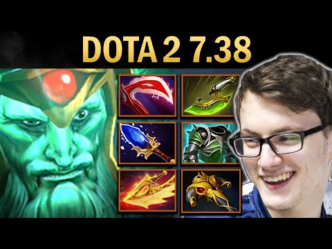 Wraith King Gameplay Miracle with Desolator and Radiance - Dota 7.38