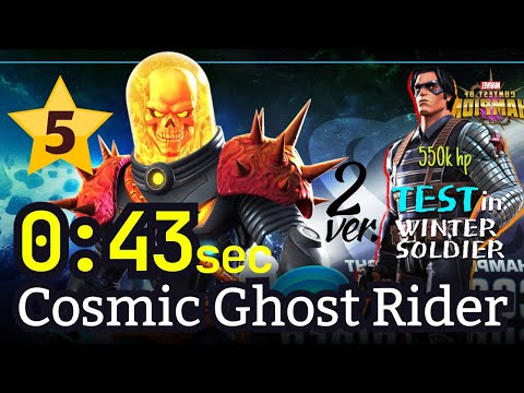 5* R5 Cosmic Ghost Rider 43 sec [No boost] Test in ROL #mcoc #cgr