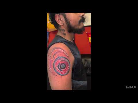 God eye with om tattoo