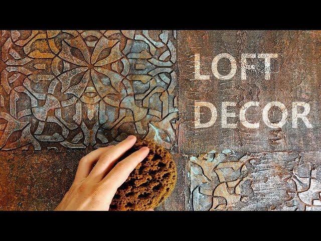Декоративная ЛОФТ ШТУКАТУРКА / трафаретная техника из VGT * Переделки ...