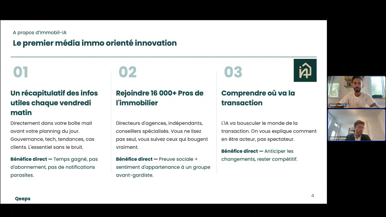 [Replay] Comment Qeeps digitalise & interconnecte tout le process des dossier de locataire ?