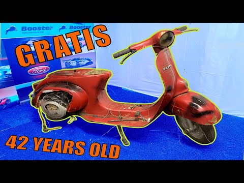 RESTAURO UNA VESPA 3 MARCE TROVATA IN DISCARICA!!!  💵