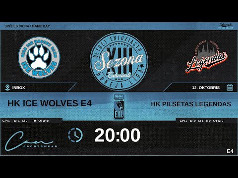 2023 10 12 | HK ICE WOLVES E4 (WF2) - HK PILSĒTAS LEĢENDAS (PLG) | E4