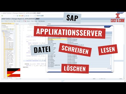 SAP Applikationsserver - Datei Schreiben - Lesen - Löschen [deutsch]