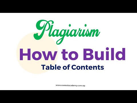 How to build Table and Content