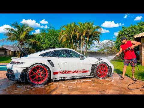 LAVEI MINHA PORSCHE GT3RS PELA PRIMEIRA VEZ !