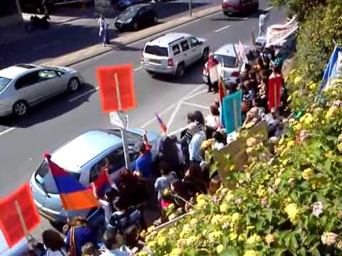 Armenian Genocide demo April 24 2011 Tel Aviv.MP4