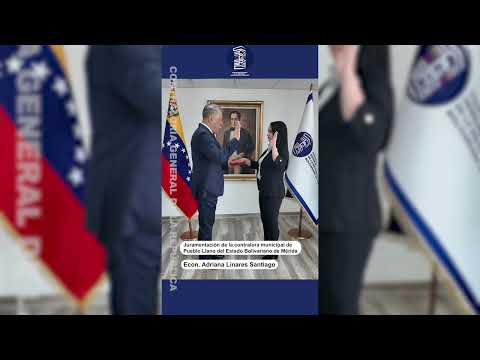 Juramentada la nueva contralora del municipio Pueblo Llano del estado Bolivariano de Mérida