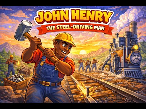 John Henry: The Steel-Driving Man | American Folktale for Kids 💪🚂