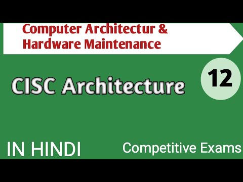 Lec 1 1 CPU Organisation in Computer Architecture Hardware Maintenance in Hindi