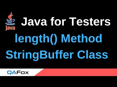 Java For Testers Part 122 Length Stringbuffer Class Method