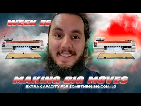 WE BOUGHT ANOTHER DTF PRINTER!! Weekly Vlog in the Life Small Business Owner Journey