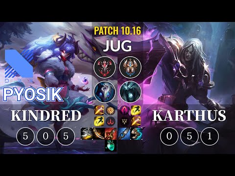 DRX Pyosik Kindred vs Karthus Jungle - KR Patch 10.16
