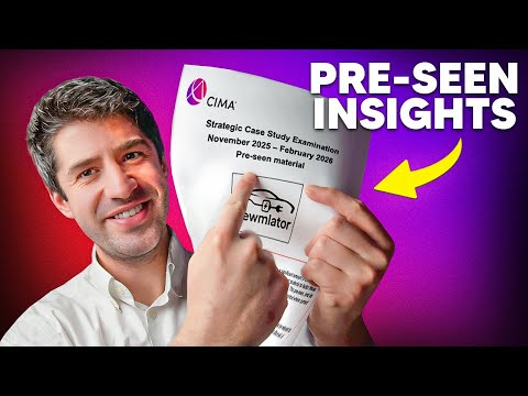 Pre-seen Insights for the Nov-25 / Feb-26 CIMA SCS Exam [LIVESTREAM]