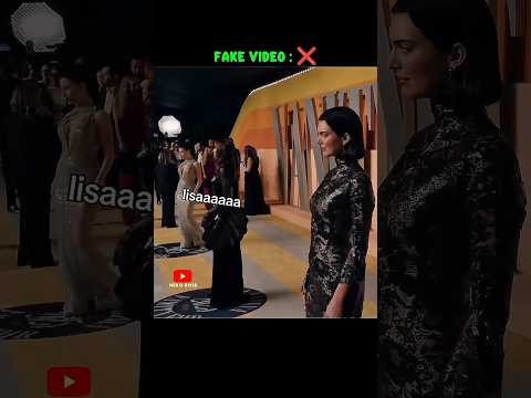 The popular video is fake. Lisa and kendall both got attention 😭 #blackpink #lisa #kendalljenner