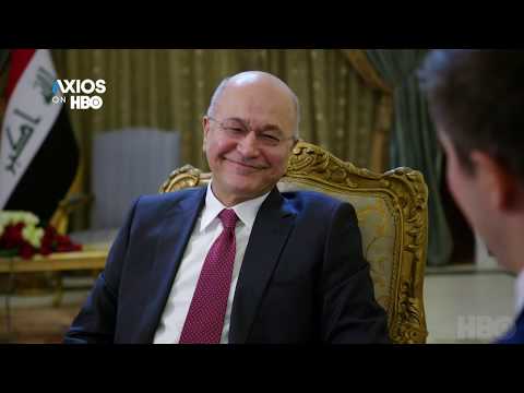 Iraqi President Barham Salih reacts to Trump’s comments about the Kurds at Normandy