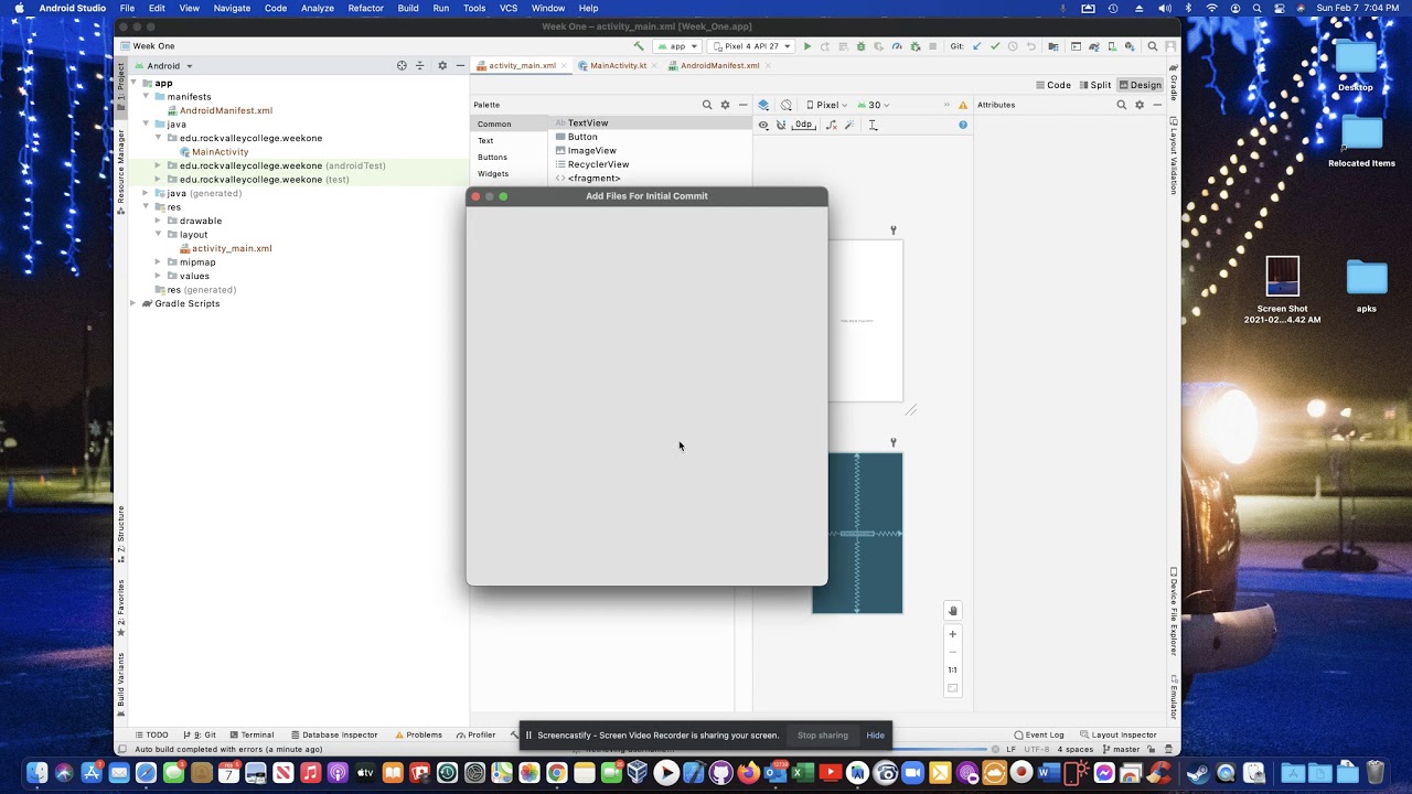 Commit & Update Project in Github from Android Studio