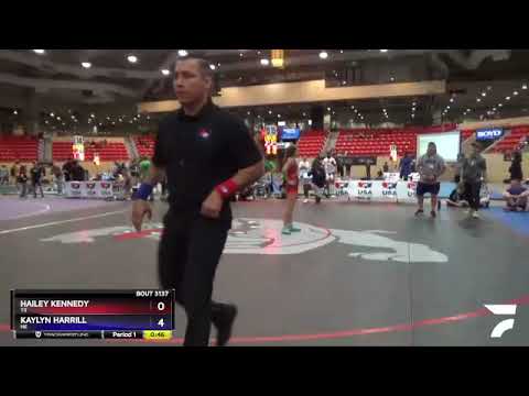 117 Lbs 1st Place Match - Hailey Kennedy, TX Vs Kaylyn Harrill, NE 57d9