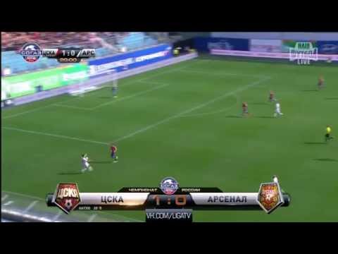 Bibars Natho's penalty goal. CSKA vs Arsenal | RPL 2014/15