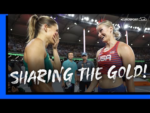 Nina Kennedy & Katie Moon SHARE Pole Vault Gold After Fantastic Battle At World Champs! | Eurosport