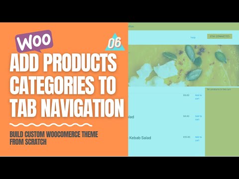 Add Products by categories to Tab Navigation Woocommerce Custom Theme Development for WordPress