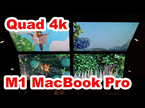 Quad 4k Workstation | M1 MacBook Pro + Targus QV4K