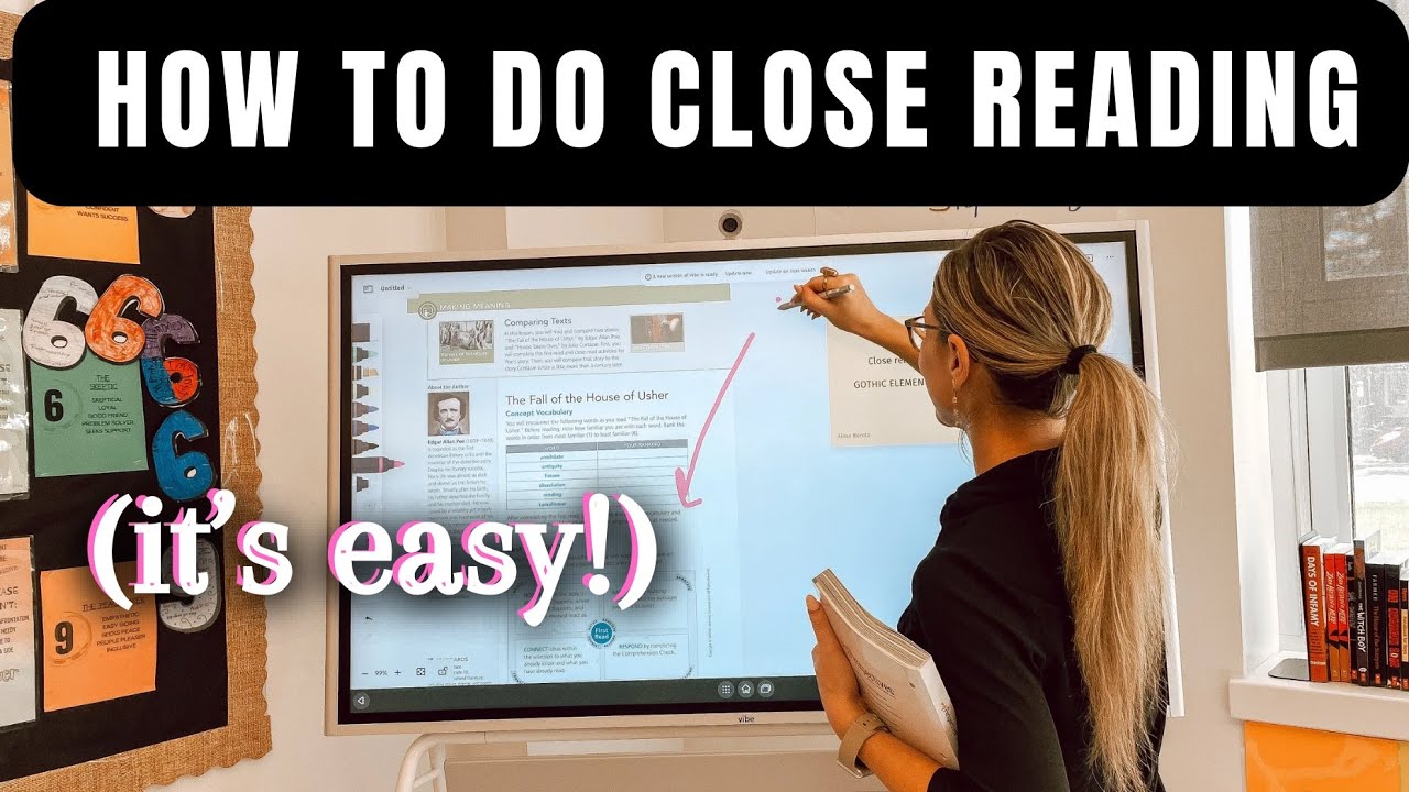 Close Reading Made Easy And Fun! | High School English Teacher | Vibe Board