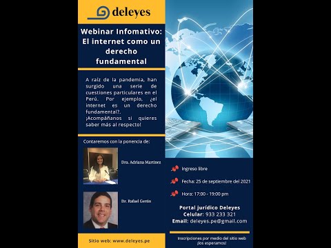 Webinar: El internet como un derecho fundamental