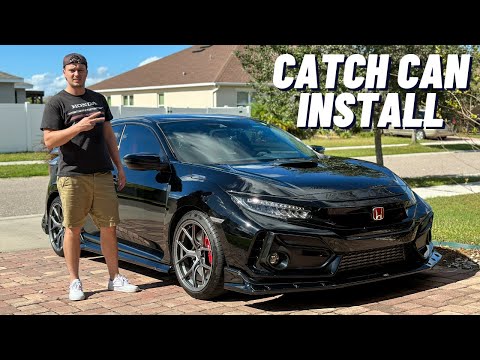 Mishimoto Catch Can install on my Civic Type R!