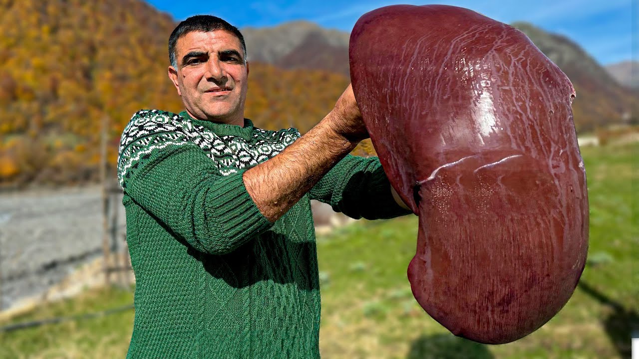 Cooking Beef Liver According To A Special Rustic Recipe! A Dish With A History