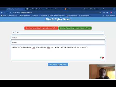 Eiko AI Cyber Guard Demo