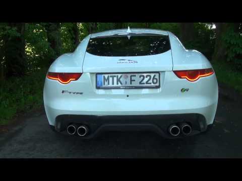 Jaguar F-TYPE R Coupé acceleration 0-200 km/h 0-125 mph - Autogefühl