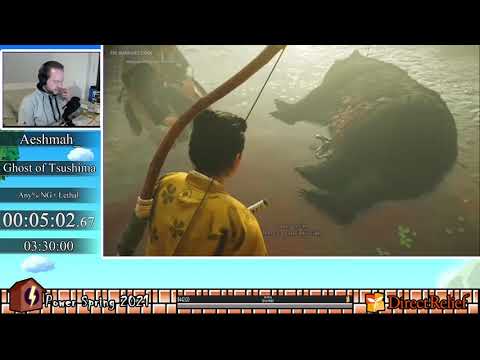 PowerSpring 2021 - Ghost of Tsushima, Any% NG+ Lethal by Aeshmah in 3:19:39